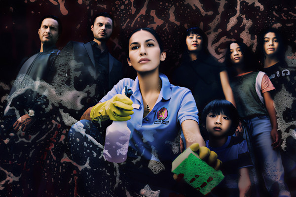 The Cleaning Lady backdrop