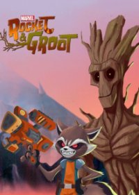 Marvel's Rocket & Groot Cover, Poster, Blu-ray,  Bild